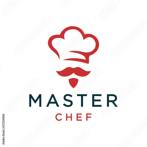 Chef logo design concept. Universal restaurant logo.