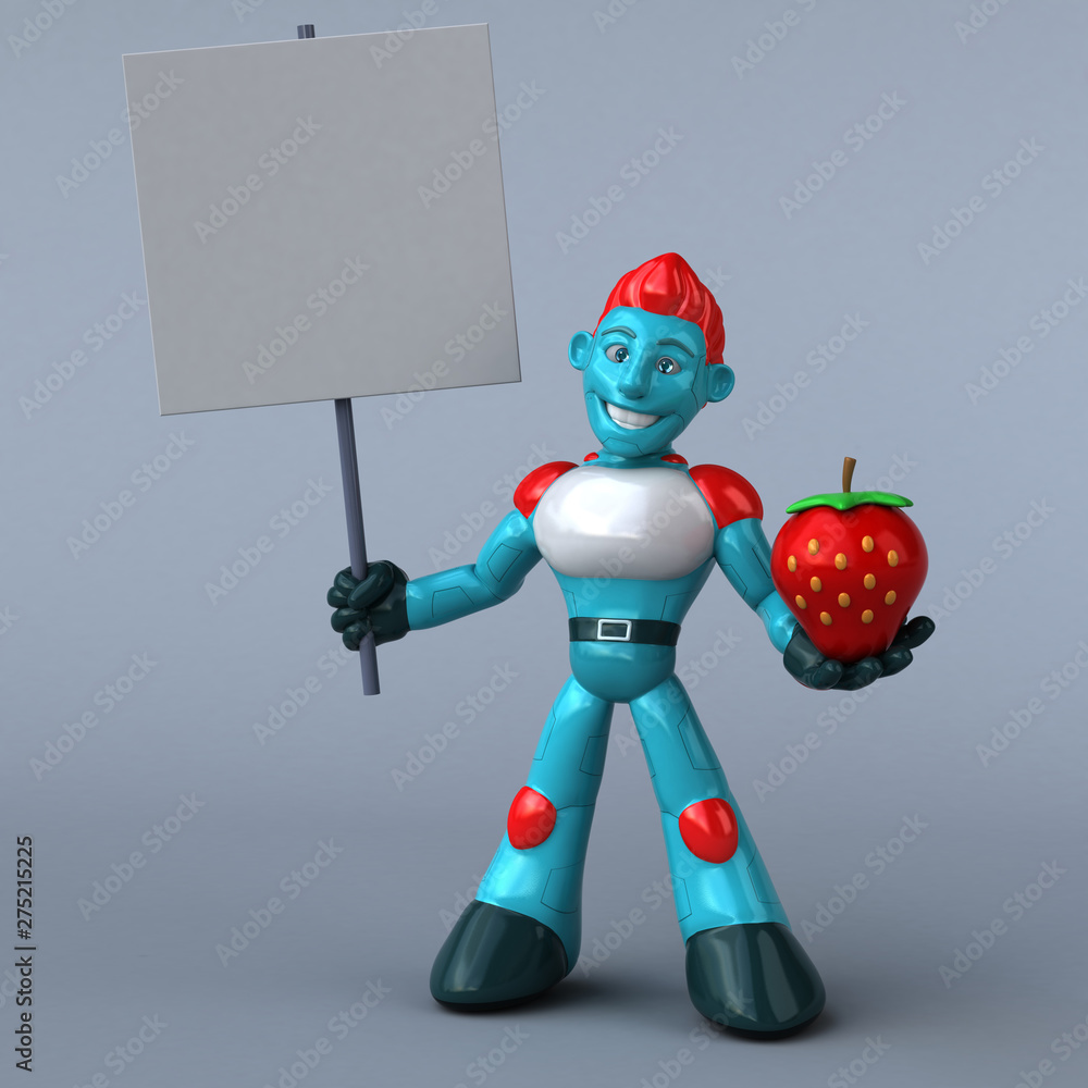 Red Robot - 3D Illustration Red Robot - 3D Illustration