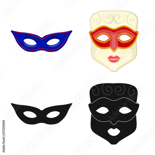 Vector illustration of luxury and celebration symbol. Collection of luxury and hide stock symbol for web.