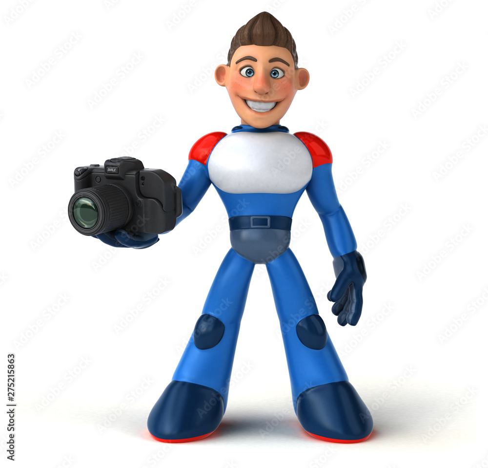 Super modern superhero - 3D Illustration Super modern superhero - 3D Illustration