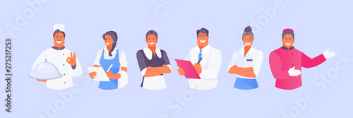 Hotel or restaurant staff vector