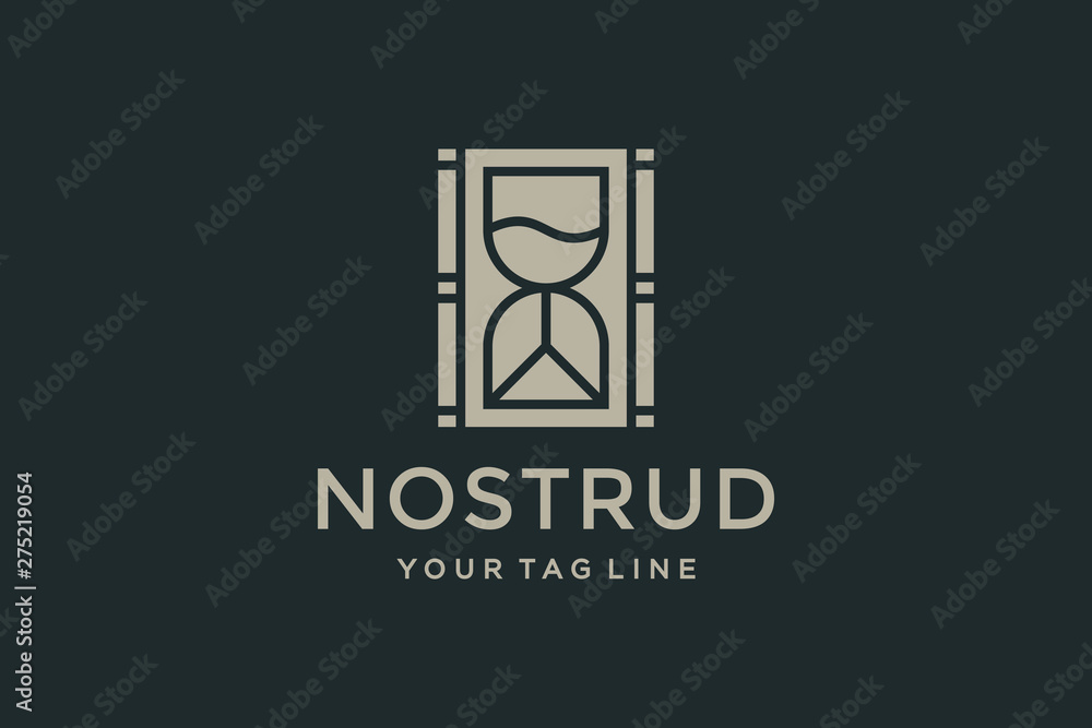 Hourglass logo design concept. Universal hourglass logo. Hourglass logo design concept. Universal hourglass logo.