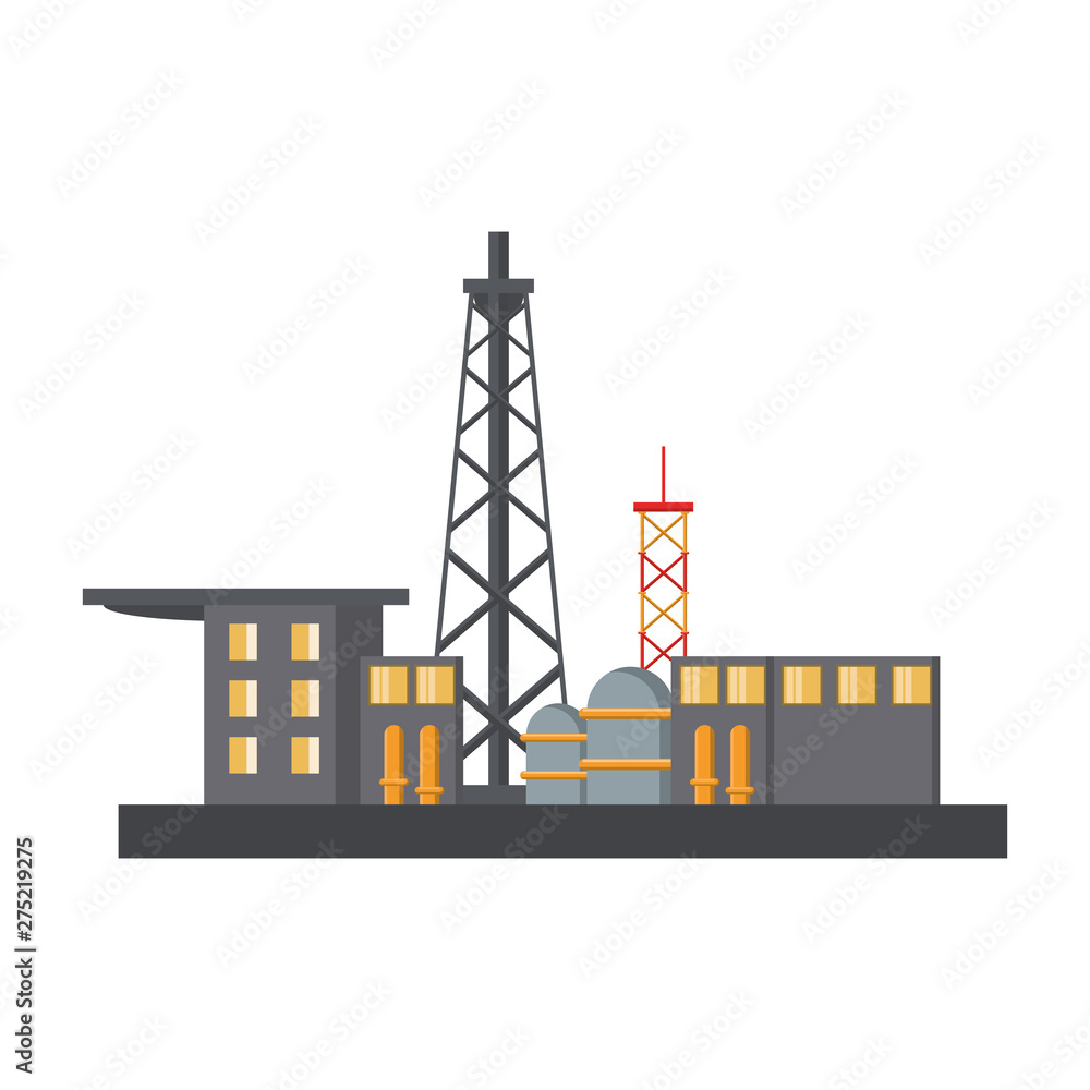 Petroleum oil refinery plant with machinery Petroleum oil refinery plant with machinery