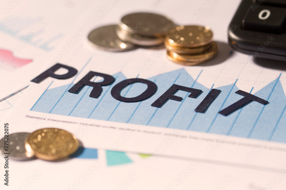Fototapeta premium Business investment statement, economic and financial investment statistics