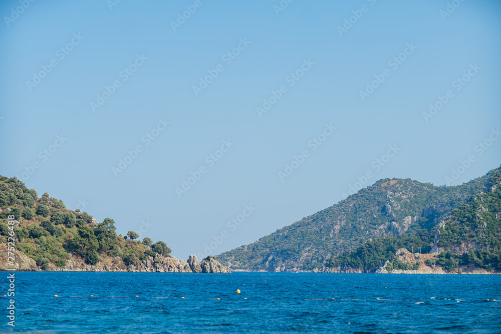 small island in the sea marmaris turkey
