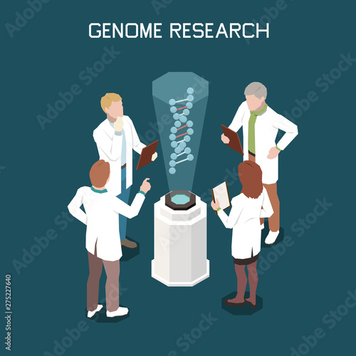 Genetics Isometric Concept