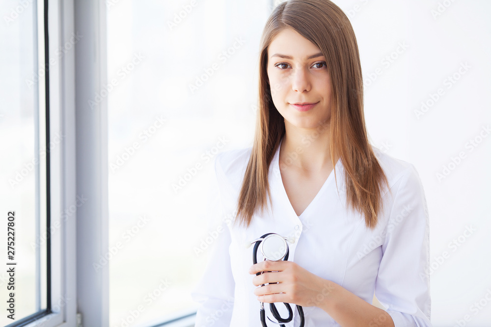 Medicine. Young female doctor in modern clinic Medicine. Young female doctor in modern clinic
