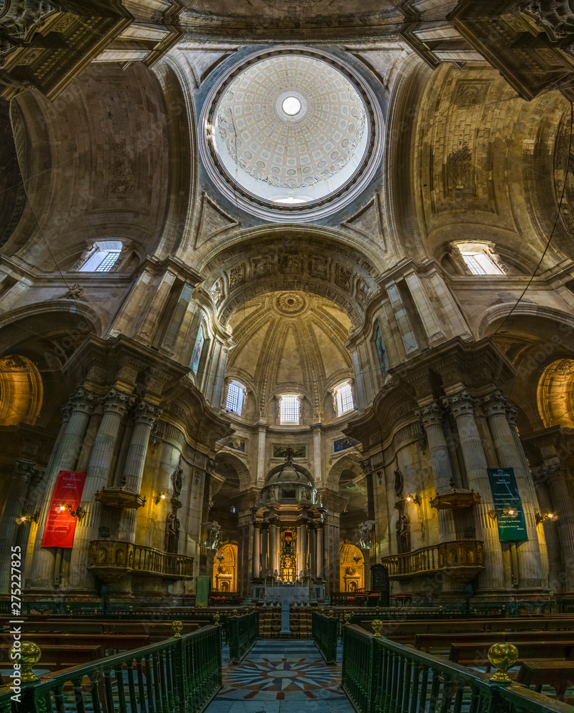 Cadiz Cathedral Interior Andalucia Spain