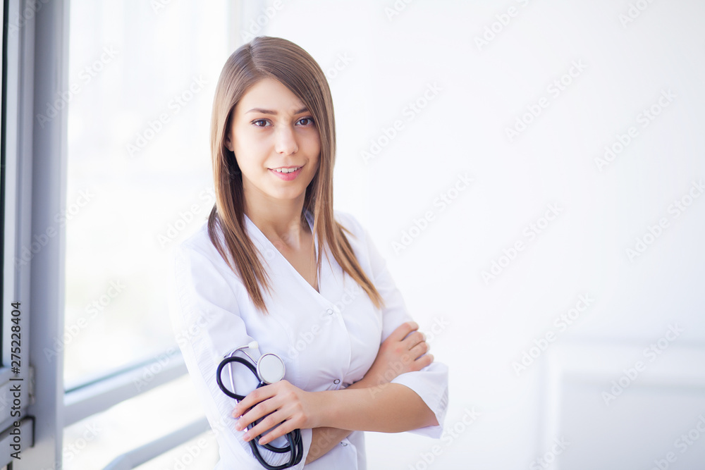 Medicine. Young female doctor in modern clinic Medicine. Young female doctor in modern clinic