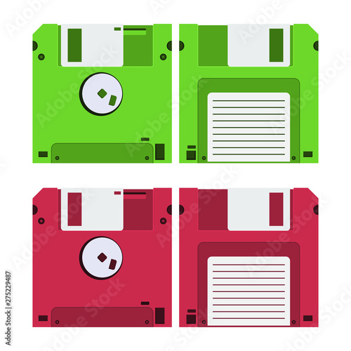 Floppy disk vector design illustration isolated on white background