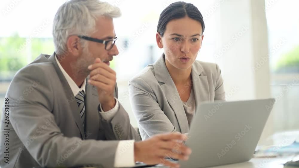 Corporate business colleagues working together in modern office Corporate business colleagues working together in modern office