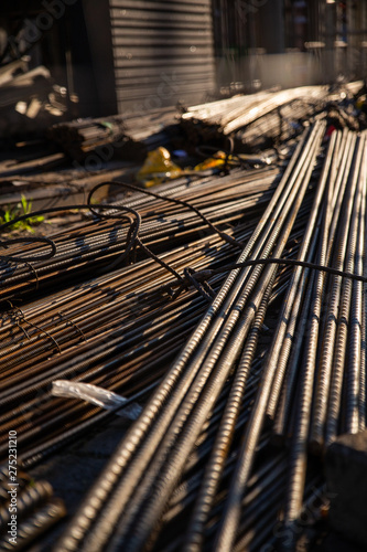 Spiral Steel Wires at a Contruction Site