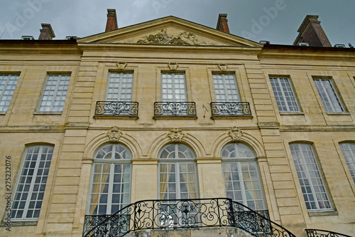 Villarceaux, France - june 9 2019 : historical castle photo