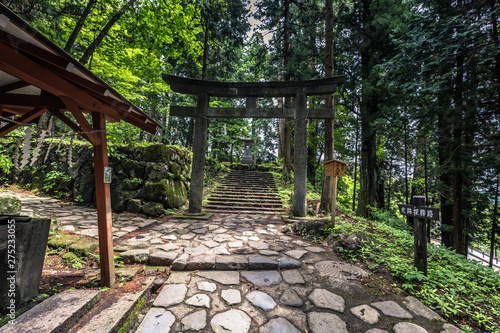 Nikko - May 22, 2019: Shinto Shrine in Nikko, Japan