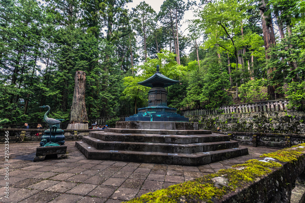 Nikko - May 22, 2019: Grave of Tokugawa Ieyasu in Nikko, Japan