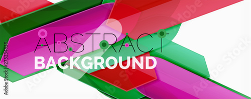Abstract color lines dynamic background, modern material design style