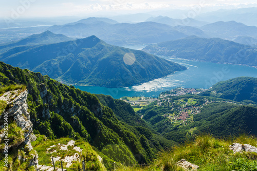 Lake Lugano in Switzerland.