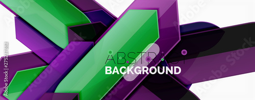 Abstract color lines dynamic background, modern material design style