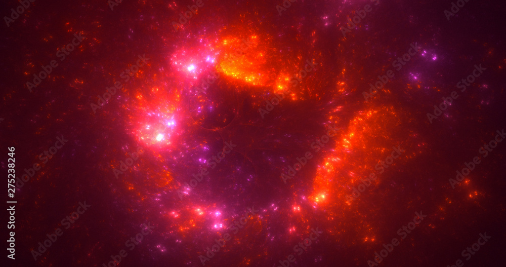 3D rendering abstract round light background