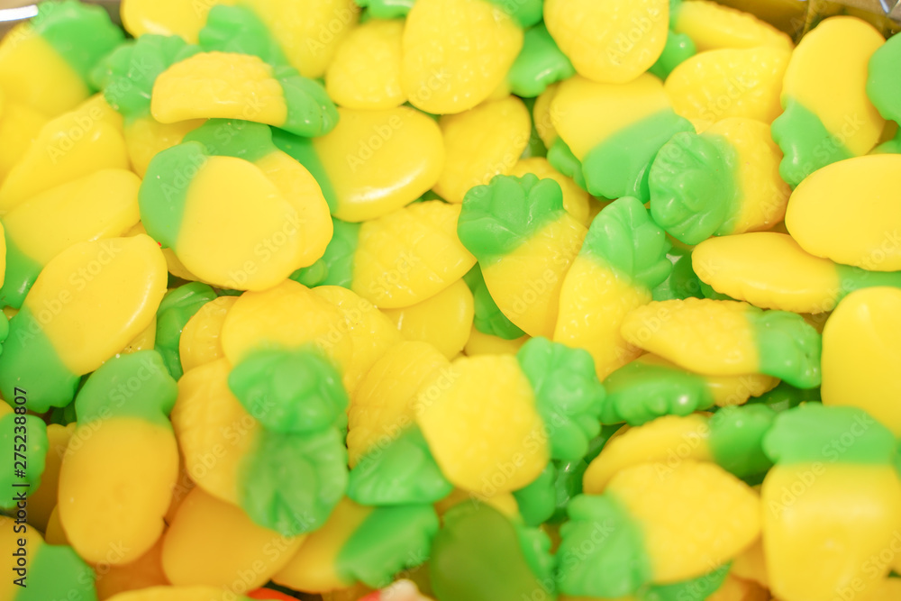 many candies in the store top view sweets many candies in the store top view sweets