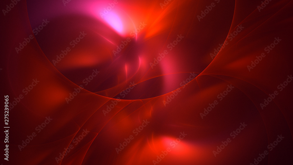 Naklejka premium 3D rendering abstract red fractal light background