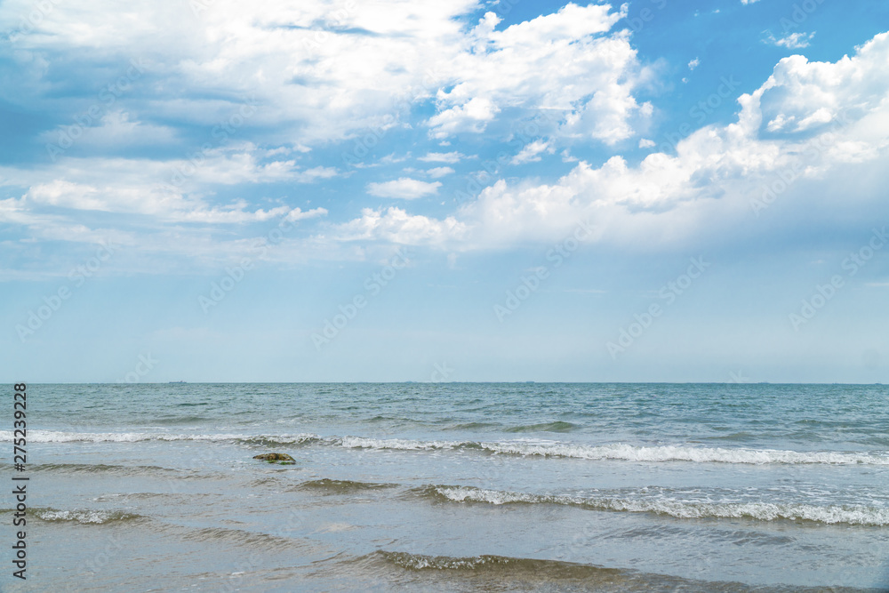 The water surface of the sea and the horizon line The water surface of the sea and the horizon line
