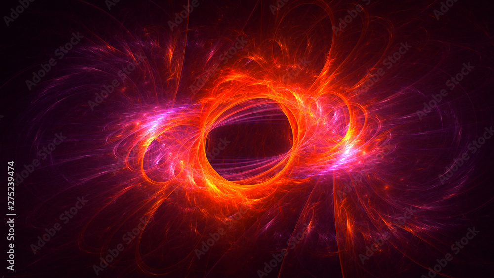 3D rendering abstract round light background 3D rendering abstract round light background