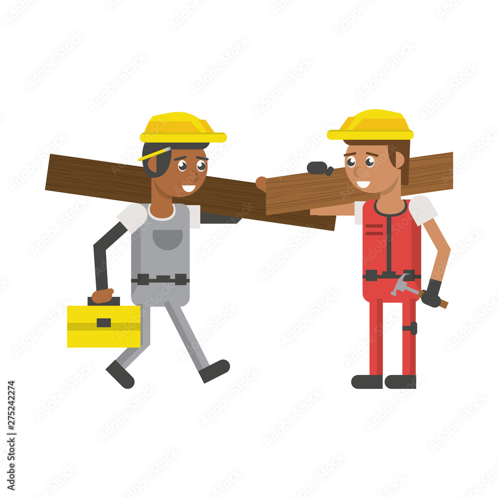 Construction workers with tools cartoons Construction workers with tools cartoons