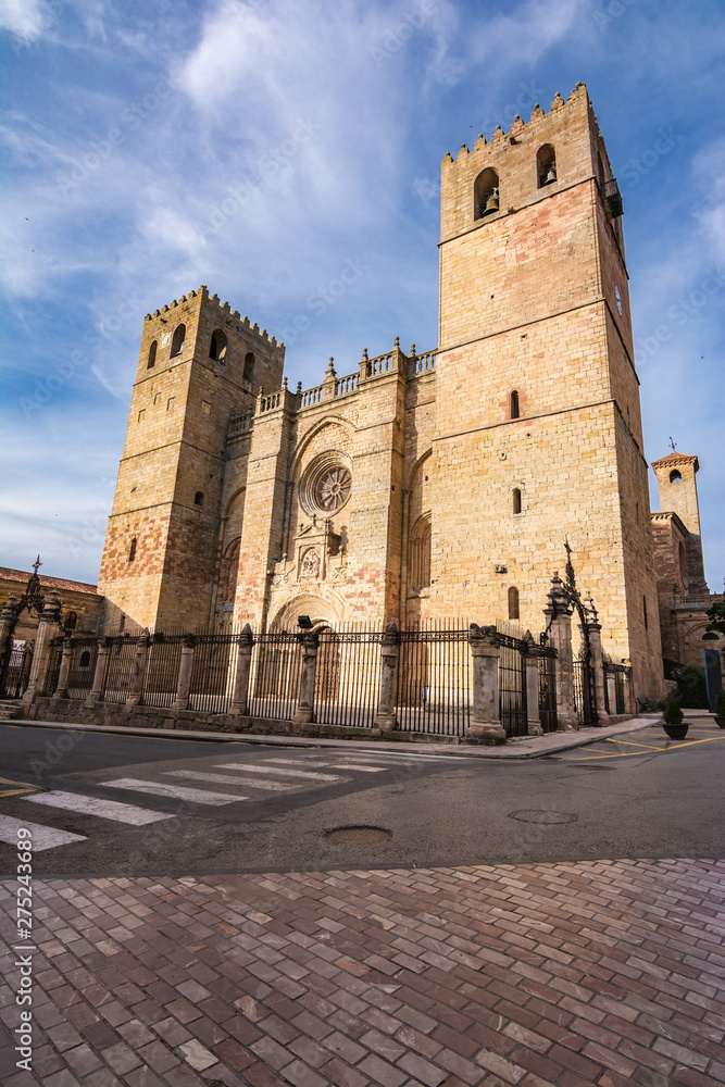 The Cathedral of Santa Maria in Siguenza in the province of Guadalajara (Castilla la Mancha, Spain)