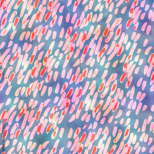 Abstract seamless pattern. Watercolor background with brush strokes.