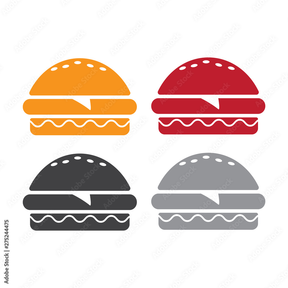 Fototapeta premium Burger icon. Burger icon vector. Burger sign or symbol