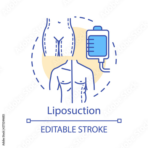Liposuction concept icon