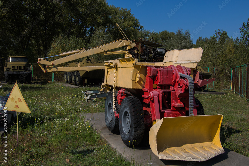 Obraz premium Walk inside The Chernobyl after 30 years, disaster was an energy accident that occurred on 26 April 1986 at the No. 4 nuclear reactor in the Chernobyl Nuclear Power Plant, near the city of Pripyat.