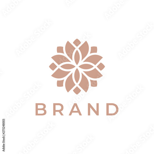 Fototapeta Naklejka Na Ścianę i Meble -  Flower logo design concept. Universal flower logo.