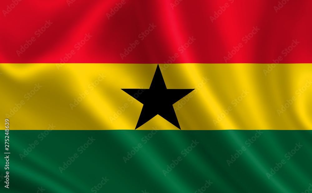 Image of the flag of Ghana. Series Image of the flag of Ghana. Series