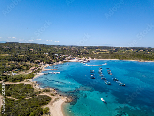 Aerial Drone view from South of Corsica, France