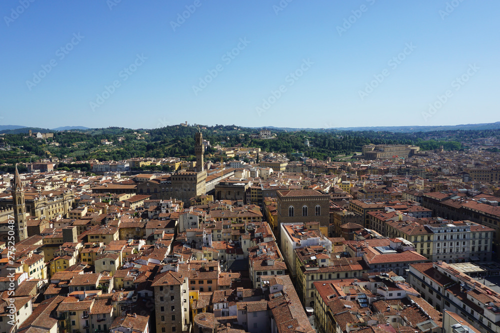 aerial view of florence italy