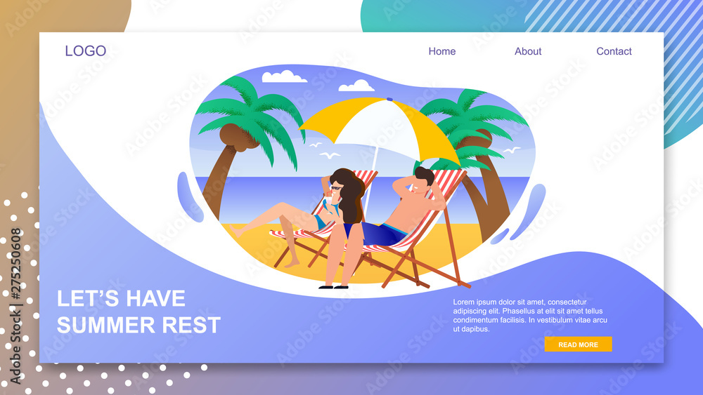 Landing Page with Lets Have Summer Rest Inviting Landing Page with Lets Have Summer Rest Inviting