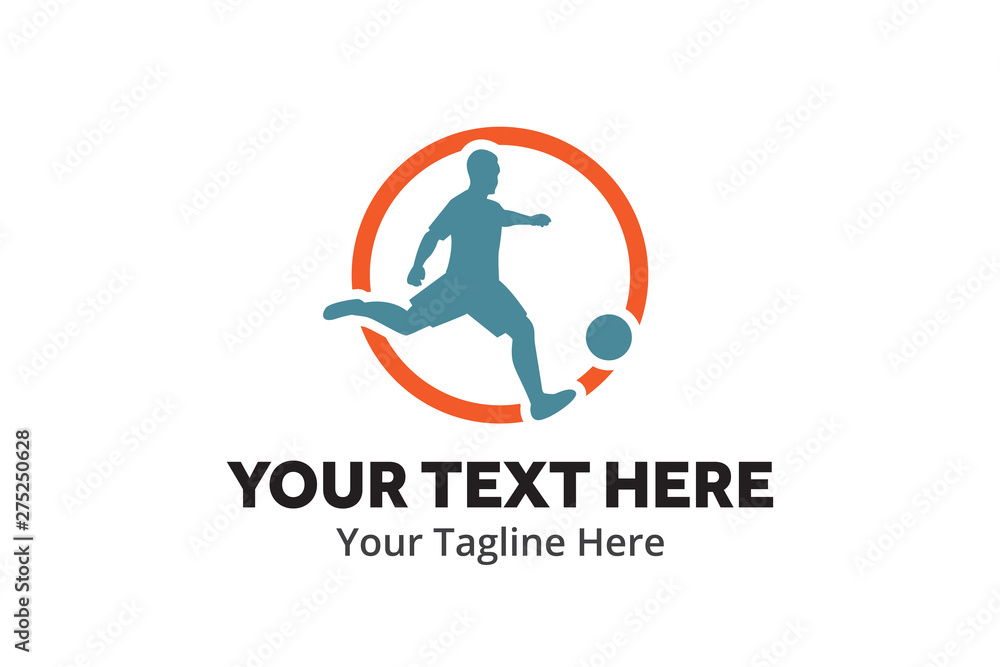 football unique simple logo creative design in flat style with color . soccer creative simple logo creative design in flat style with color football unique simple logo creative design in flat style with color . soccer creative simple logo creative design in flat style with color