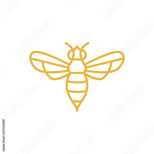Bee logo design concept.