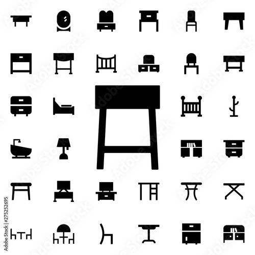 Stool icon. Universal set of furniture for website design and development, app development