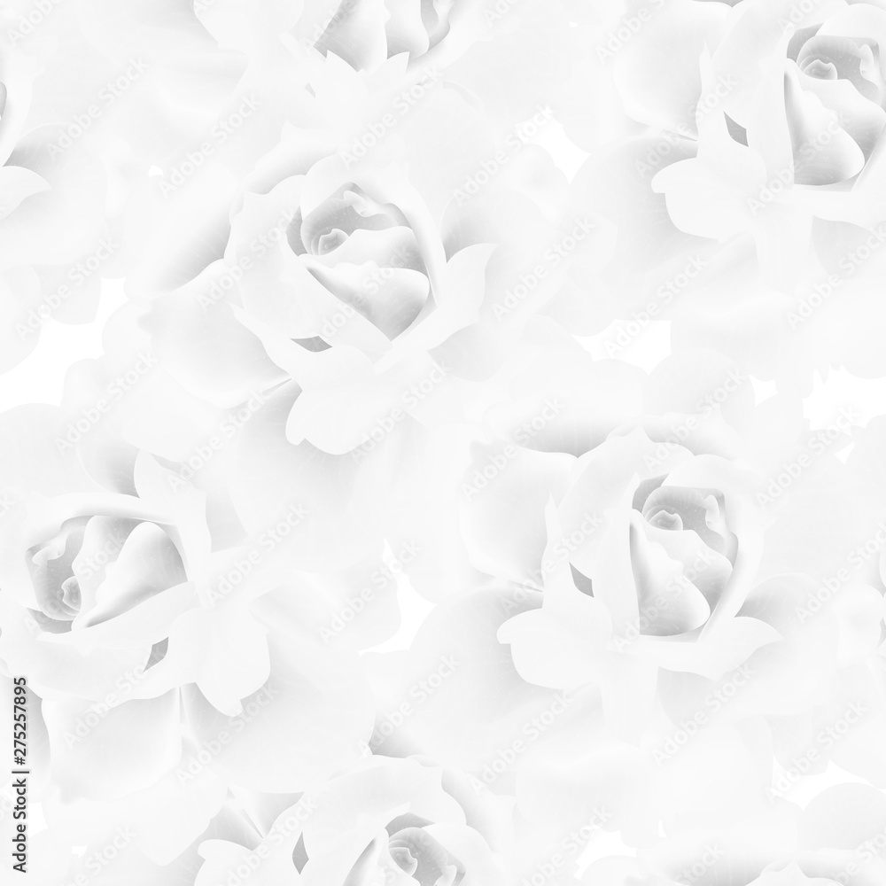 Fototapeta premium Beautiful seamless pattern with Rose. Vector illustration. EPS 10