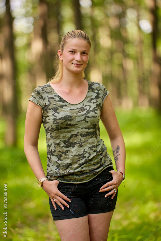 Portrait of a young lady outdoor Portrait of a young lady outdoor