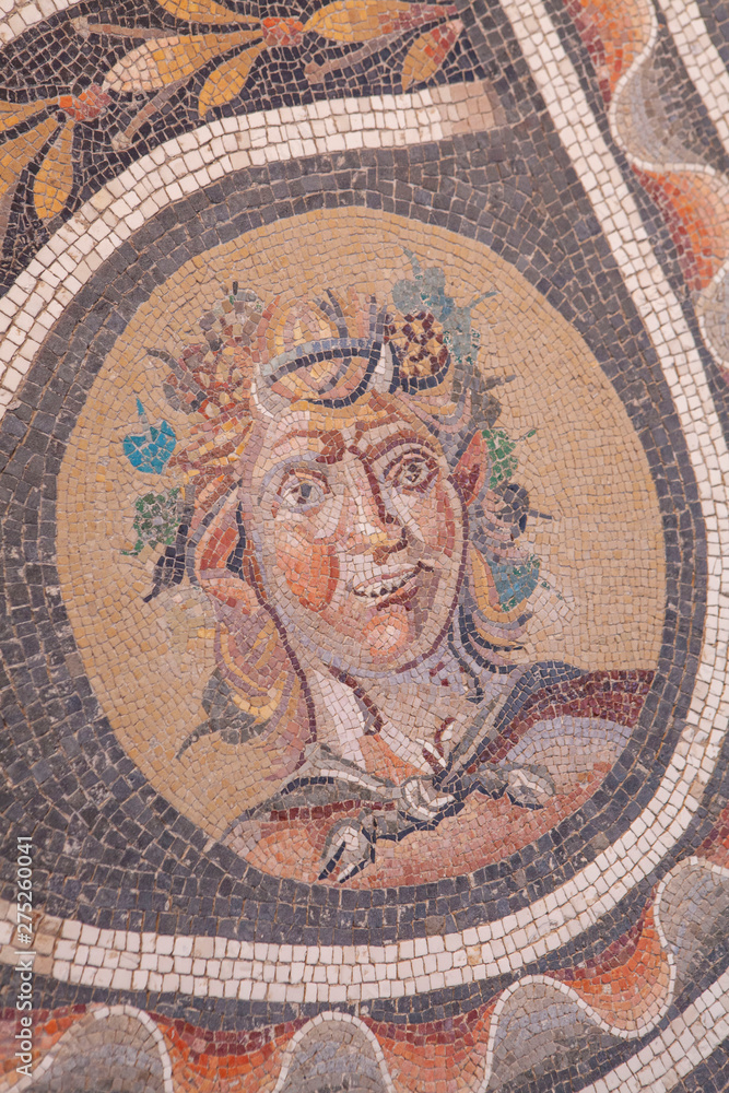 National Museum Rome Italy. Roman culture. Mosaic