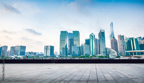 Fototapeta Naklejka Na Ścianę i Meble -  modern city,shanghai skyline in daytime