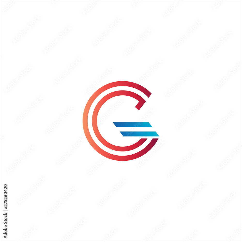 Minimal line letter initial G logo. Abstract and elegant shape font sign. logotype vector design template for personal identity branding, creative industry, web, business, corporate and company Minimal line letter initial G logo. Abstract and elegant shape font sign. logotype vector design template for personal identity branding, creative industry, web, business, corporate and company