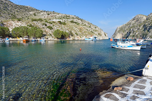 Hafen von Vathi auf Kalymnos - port of Vathi Village - Kalymnos Island Greece photo