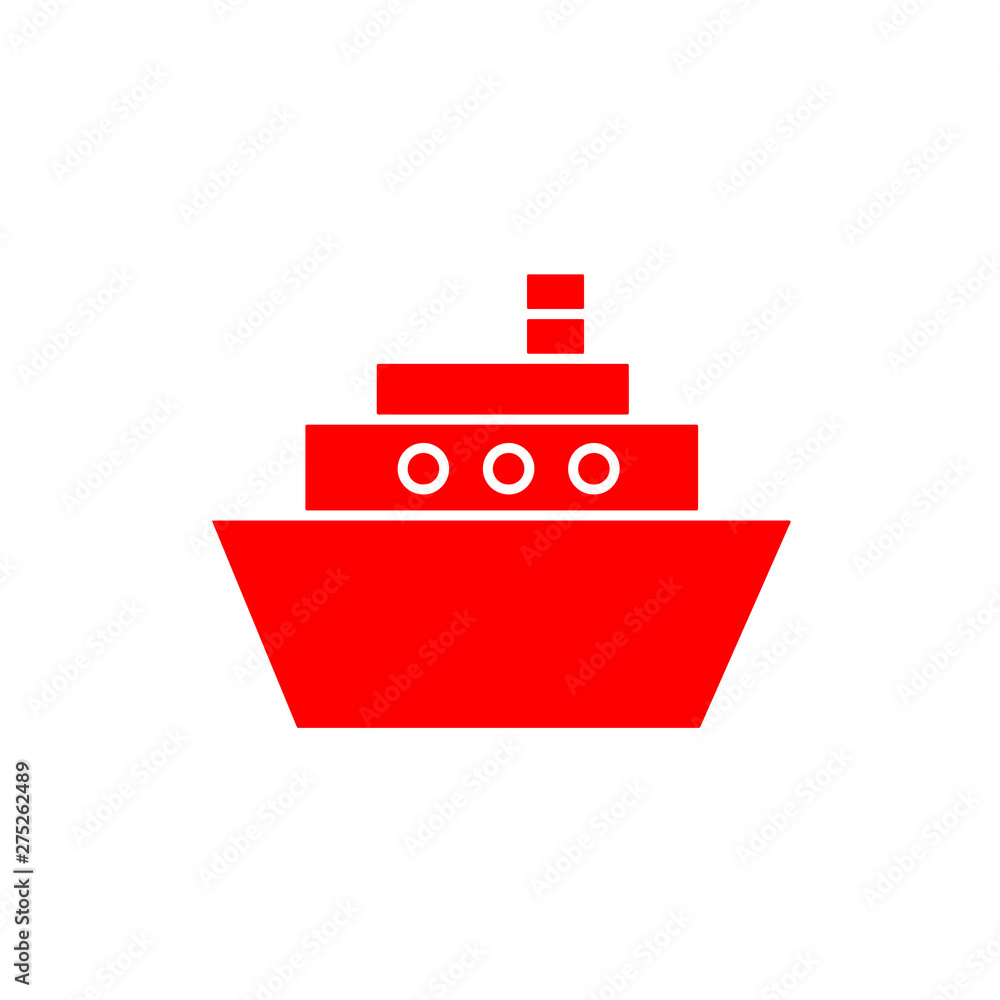 Flat minimal ship icon. Simple vector ship icon. Isolated ship icon for various projects. Flat minimal ship icon. Simple vector ship icon. Isolated ship icon for various projects.