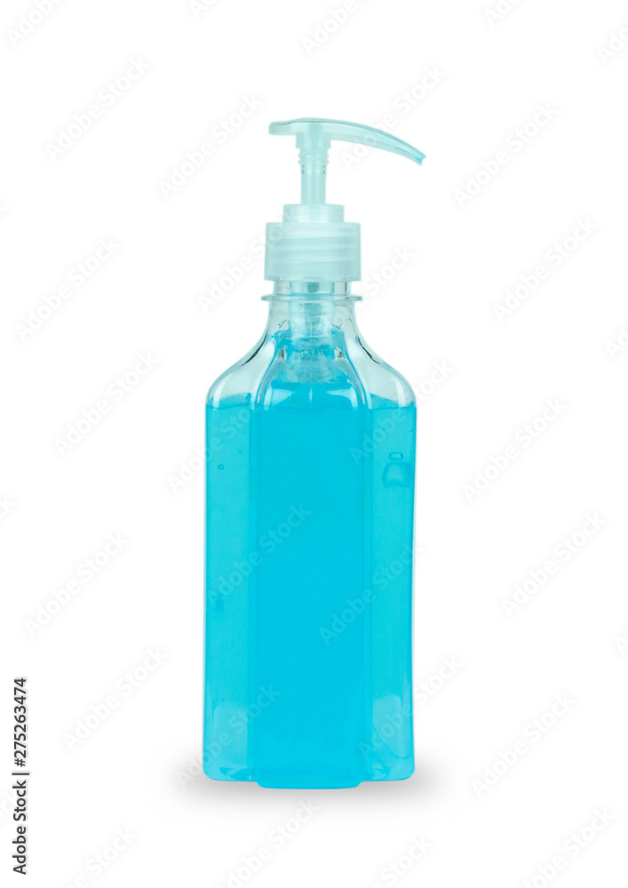alcohol clean hand pump bottle isolated on white background clipping path alcohol clean hand pump bottle isolated on white background clipping path