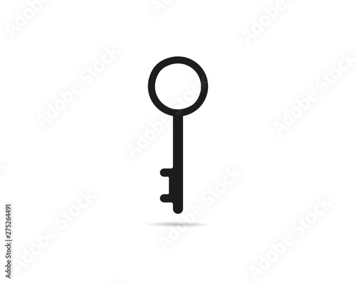 Key vector icon illustration template design 